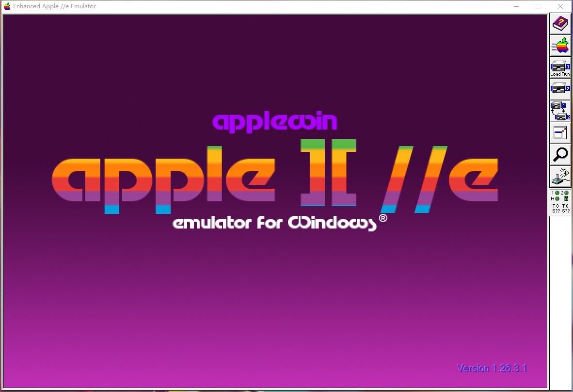 介绍一个老牌widnows 下的 apple ii /e 的模拟软件。